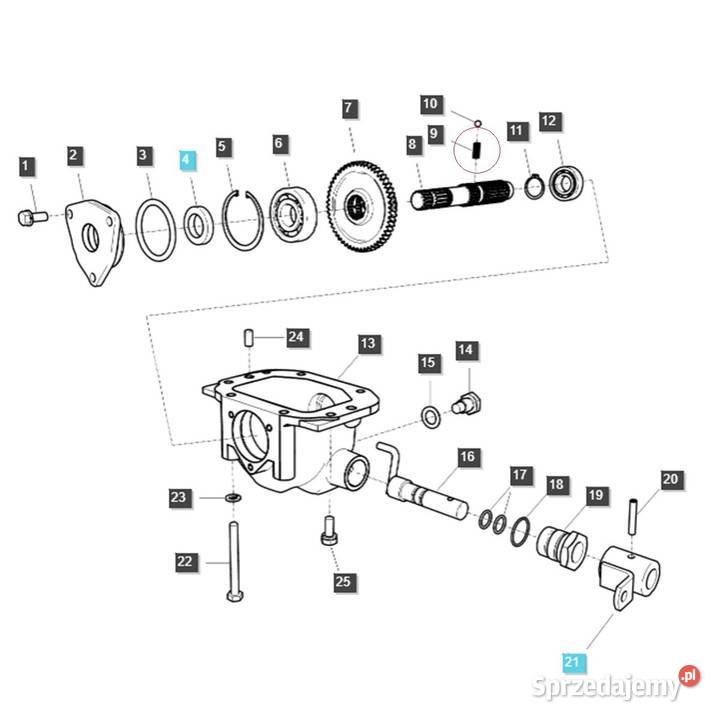 Sprężyna 2660 x 875 x 160 mm LS XJ25 LS MT125 LS