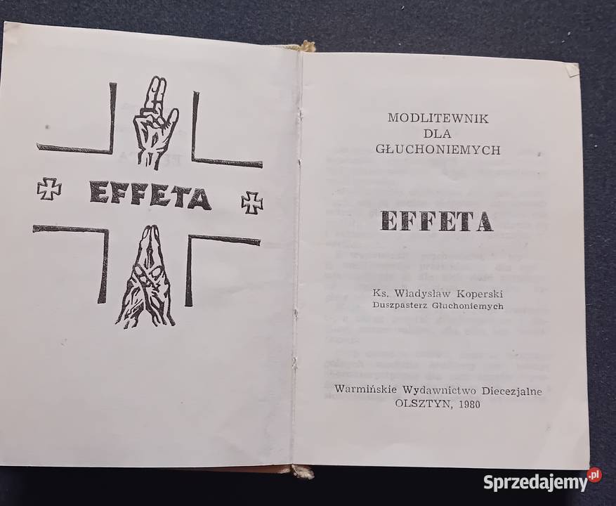 Ks Władysław Koperski Effeta Modlitewnik Antykwariat