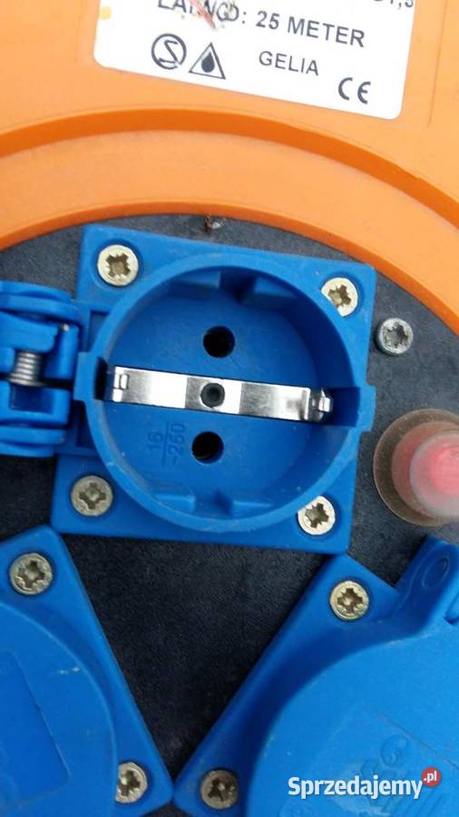 Przedłużacz bębnowy na rolce Gelia 25m Niemiecki Siemiatycze