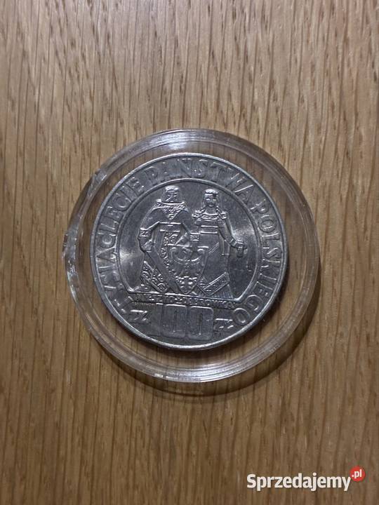 Moneta 100 zl Mieszko i Dabrowka 1966 Puławy sprzedam