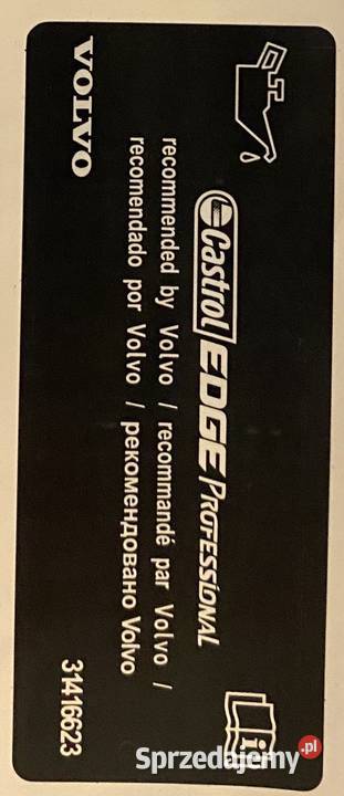 Naklejki informacyjne olej VOLVO 31416623 mazowieckie Siedlce