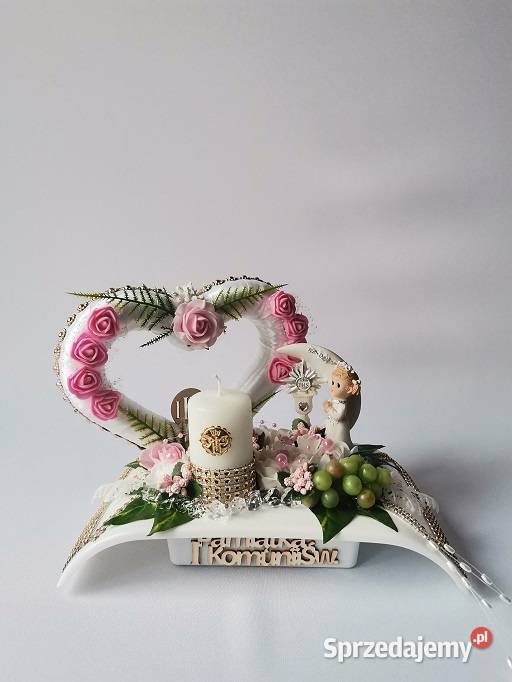 Pamiątka Komunia Serce Ze Świecą Dziewczynka Z Poznań