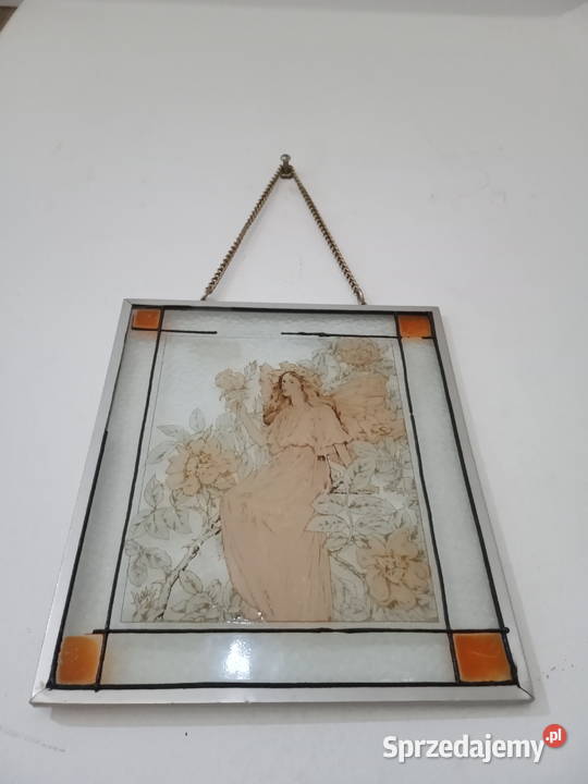 Stary witraż szklany