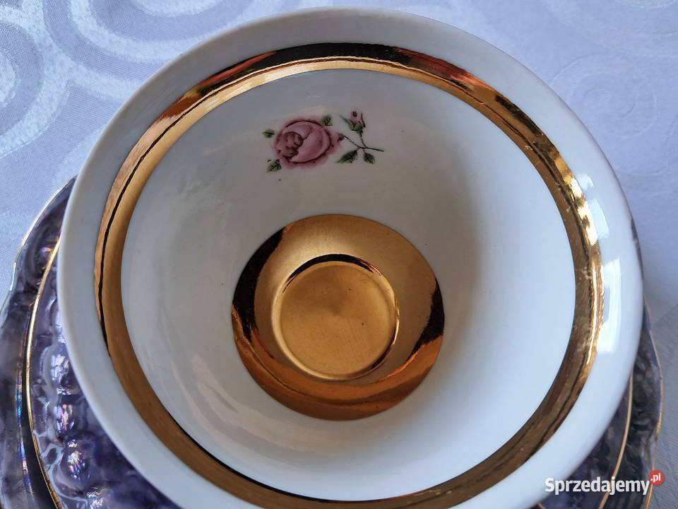 Filiżanka porcelanowa spodek talerzyk deserowy Porcelana i szkło Antyki, Sztuka, Kolekcje Strzelce Krajeńskie