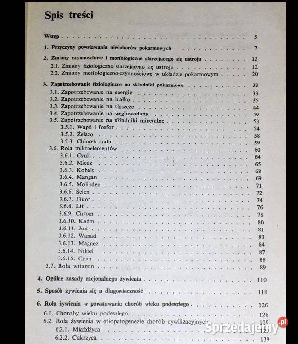 Fizjologia żywienia ludzi w wieku podeszłym Ś Chełm sprzedam