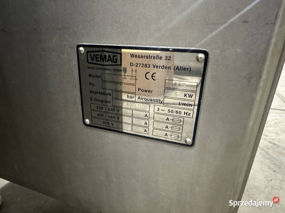 Nadziewarka próżniowa Vemag ROBBY z porcjomatem Krotoszyn