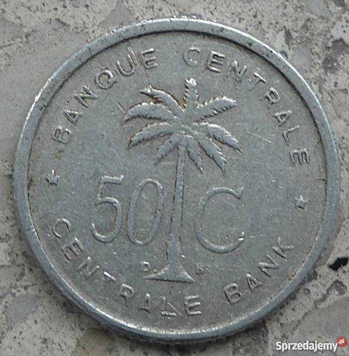 RUANDAURUNDI50 CENTIMES1954 rDBAL Legionowo