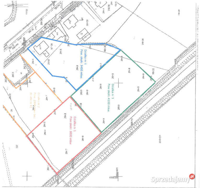 Działka pod inwestycję deweloperską 1600 m inwestycyjna