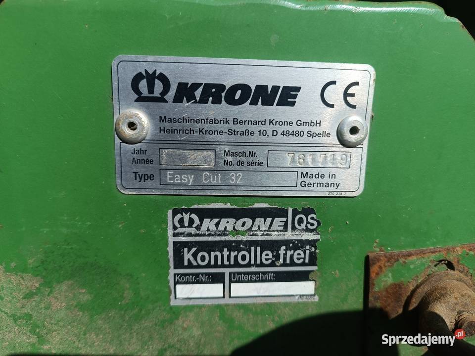 Kosiarki Krone Easycut 32 i 32CV podlaskie