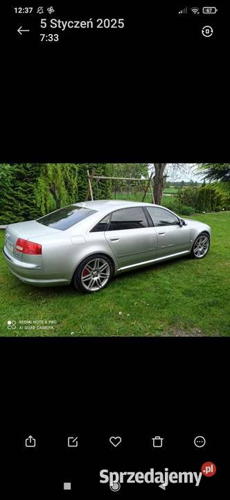 Audi A8 60 W12 Long LPG Zadbana Chodel