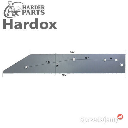 Płoza HARDOX 1137498P części do pługa DOWDESWELL Suwałki