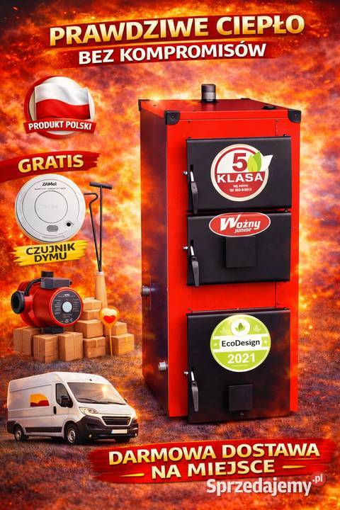 kociol 10kw piec na 110m2 kotly z blachy 6mm wegiel drewno 5 klasa