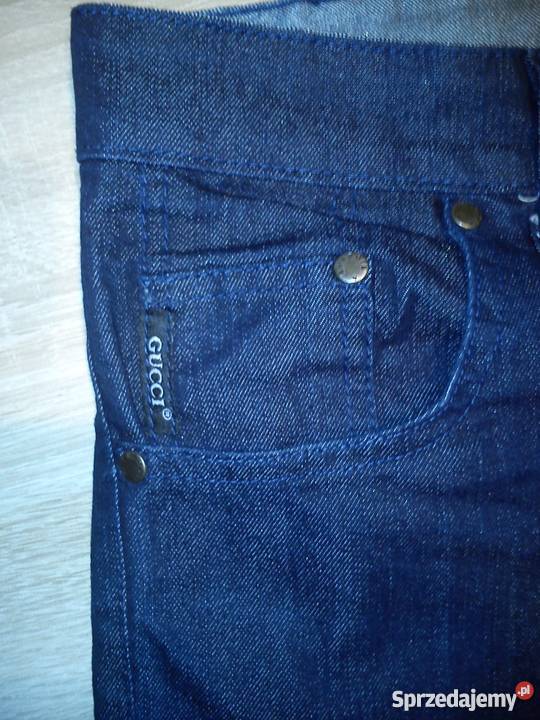 R31Spodnie Jeansowe By GUCCI NOWE Rozmiar M Moda i Styl sprzedam