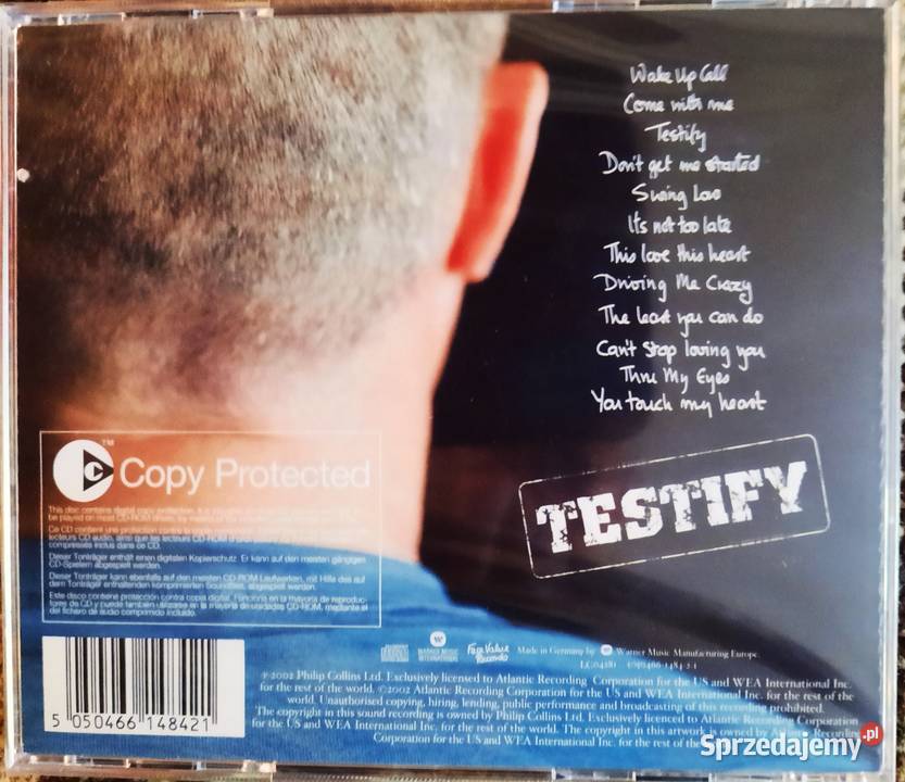 Sprzedam album CD Phil Collinsex Genesis Testify śląskie Katowice