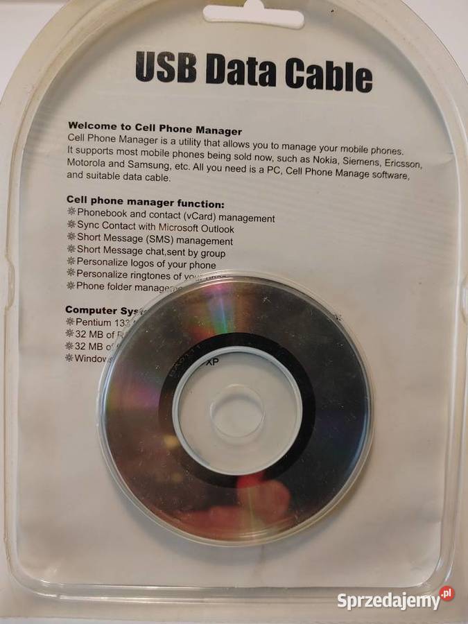 Zestaw USB Data Cable Cell Phone Manager Siemens Kraków