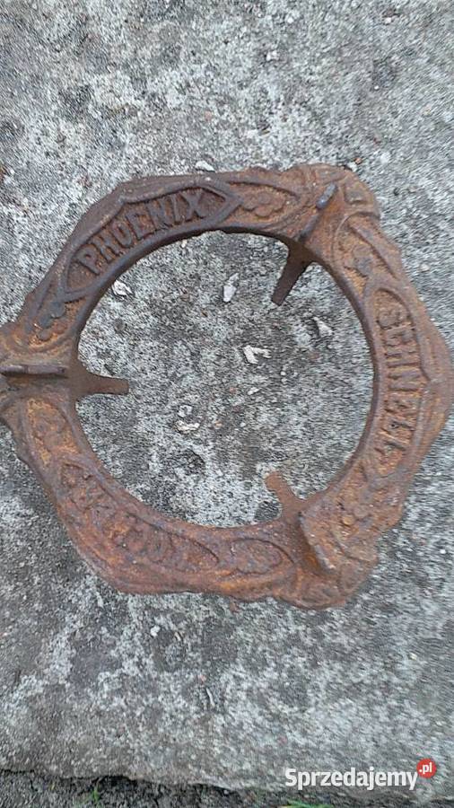 PrzedwojennaStylowa podstawa pod garnekZ żeliwa Barlinek