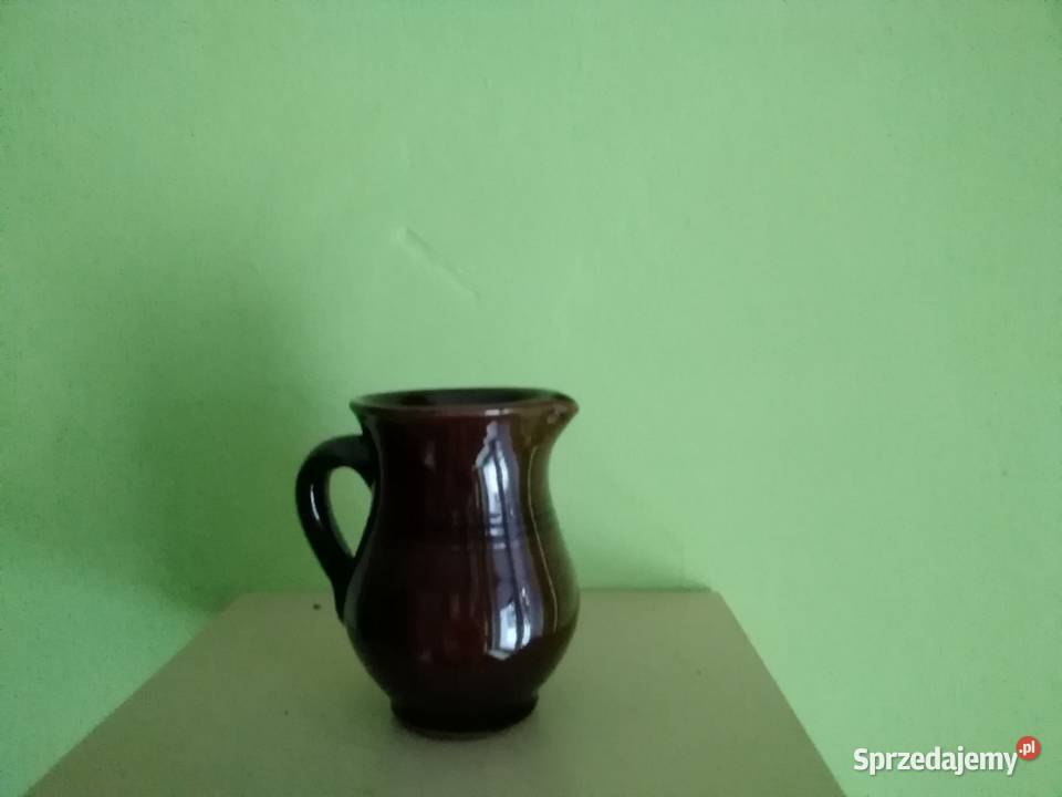 dzbanuszek ceramiczny szkliwiony z uchem łódzkie Łódź sprzedam