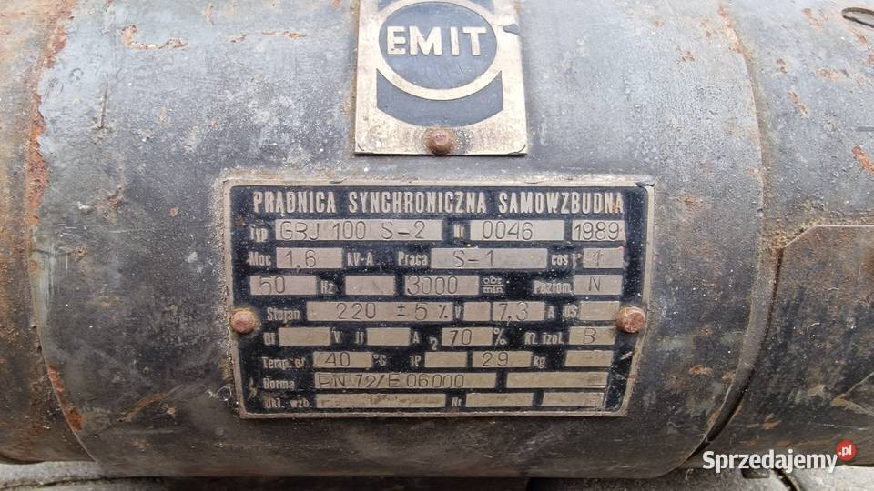 Prądnica synchroniczna samowzbudna mazowieckie sprzedam