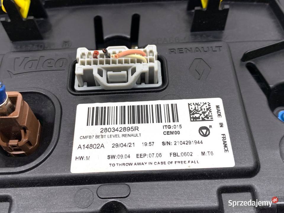 WYŚWIETLACZ RENAULT CAPTUR II 280342895R EKRAN