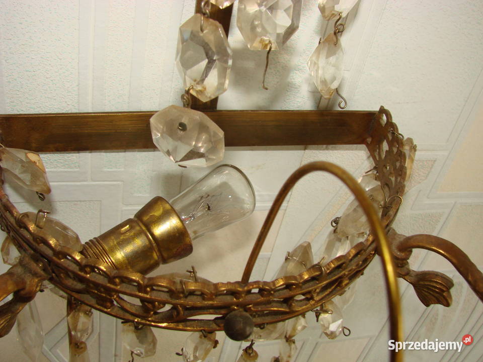 stary mosiężny świecznikkinkiet Pozostałe pomorskie Pruszcz Gdański