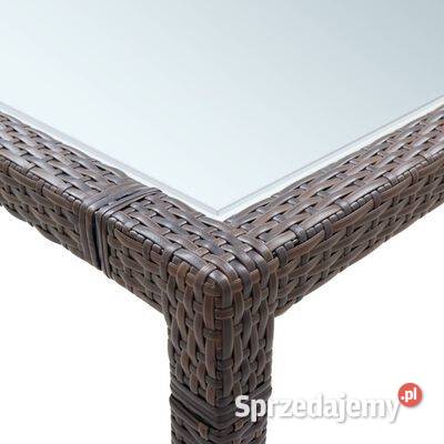 vidaXL Stół ogrodowy brązowy 200x200x74 mazowieckie