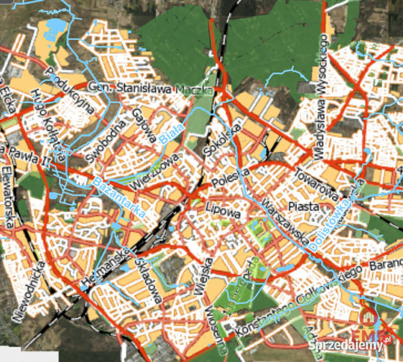 Działkę sprzedam Białystok 1520m szambo Sprzedaż sprzedam