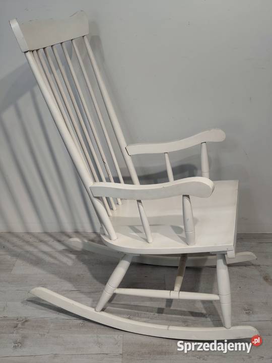 Klasyczny fotel bujany patyczak vintage