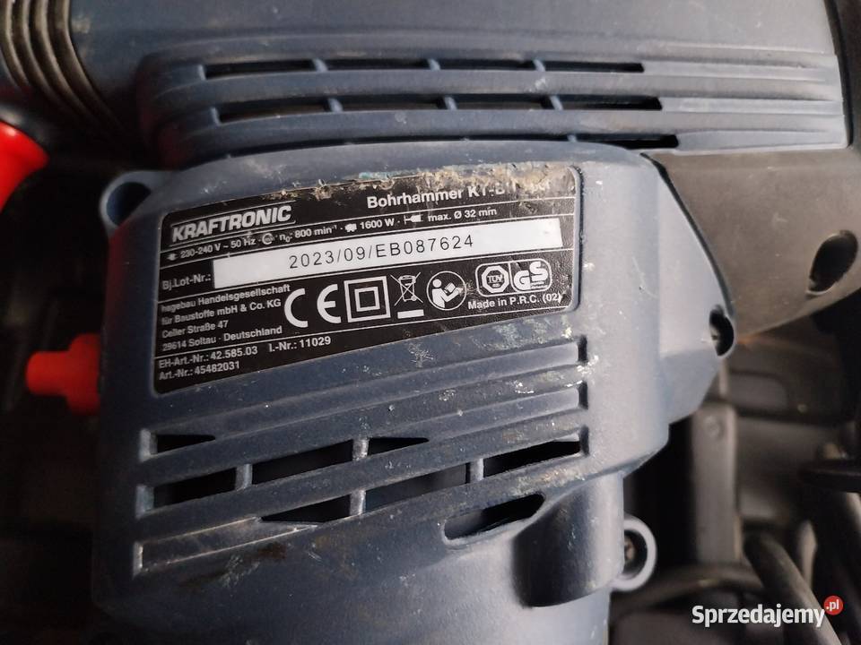 Młotowietarka firmy Kraftronic 1600W Łańcut