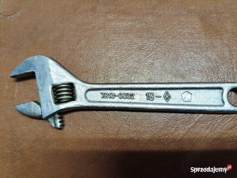 Klucz nastawny ZSRR 19 mm kultowy model 78130032 Lublin
