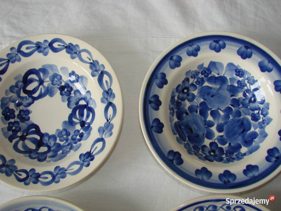 Włocławek fajansowy talerz dekoracyjny Pruszcz Gdański