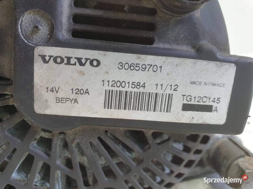 ALTERNATOR Volvo S40 II V50 16 D D2 120A lubelskie Chełm sprzedam