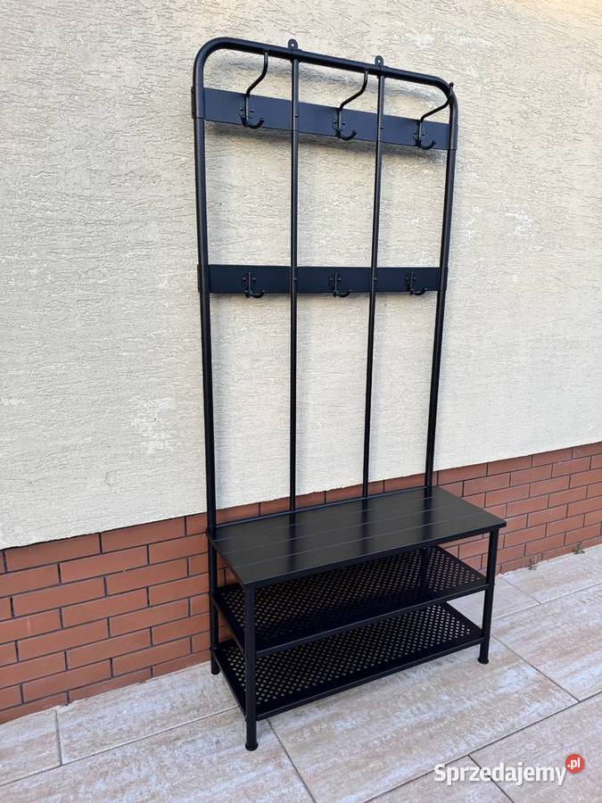 Wieszak przedpokój półka na buty Ikea metalowa