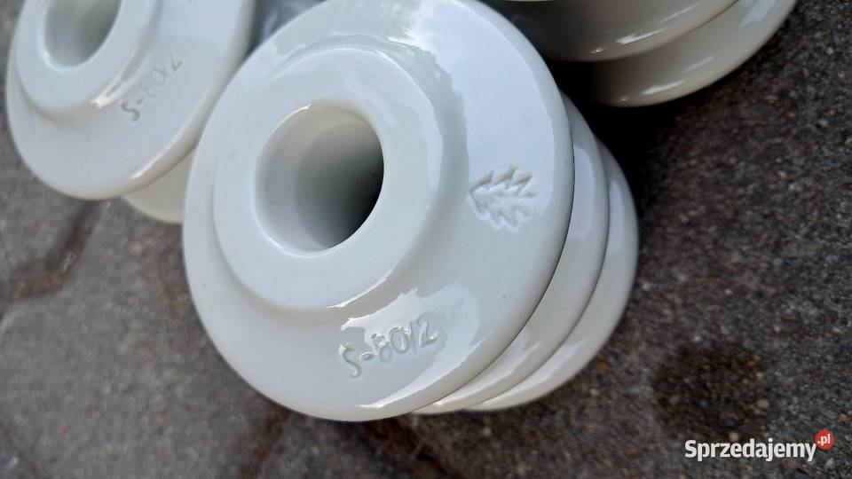 Zestaw 9 Starych Sztuk Izolatorów Ceramicznych Pozostałe Świecie