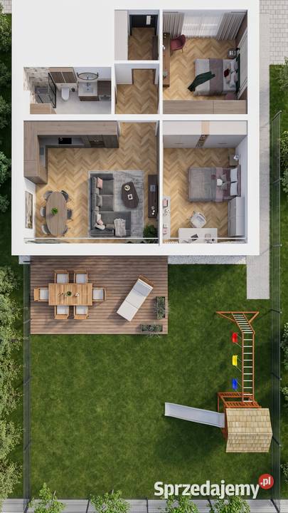 Mieszkanie z ogródkiem Wilków kNamysłowa Namysłów