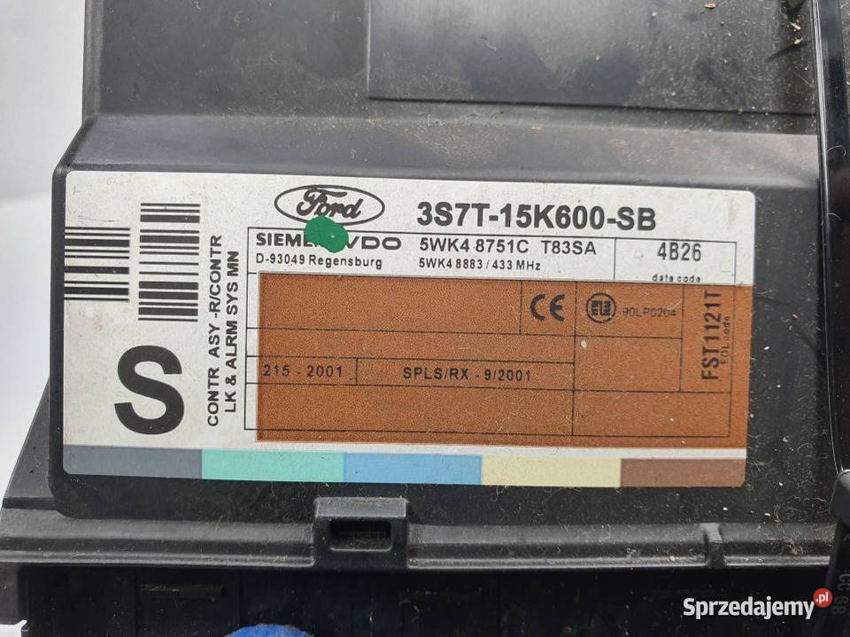 MODUŁ FORD MONDEO MK3 3S7T15K600SB Lipno