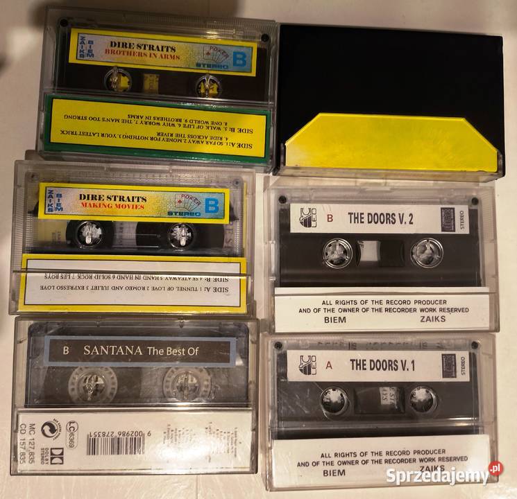 Kasety magnetofonowe rock zestaw rock Płyty i kasety Grybów sprzedam
