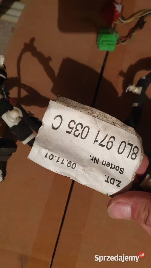 Okablowanie drzwi Audi A3 8l0971035 Części samochodowe Mikołów