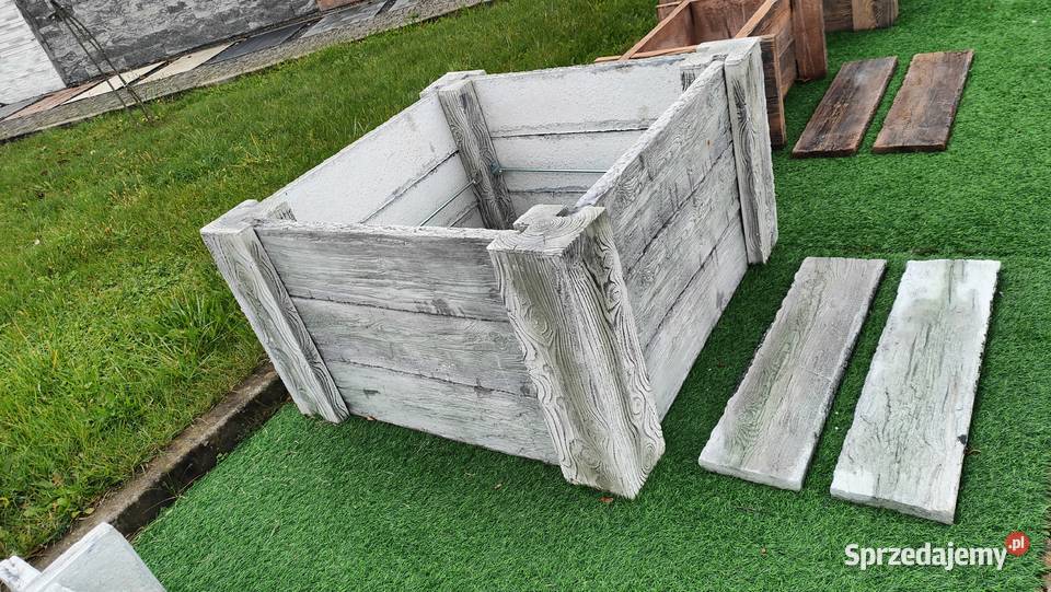 Warzywniak grządki ogrodnictwo płyty tarasowe