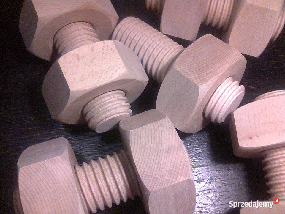 Śruby drewniane średnica fi19 do fi45mm wymiary Wieliczka