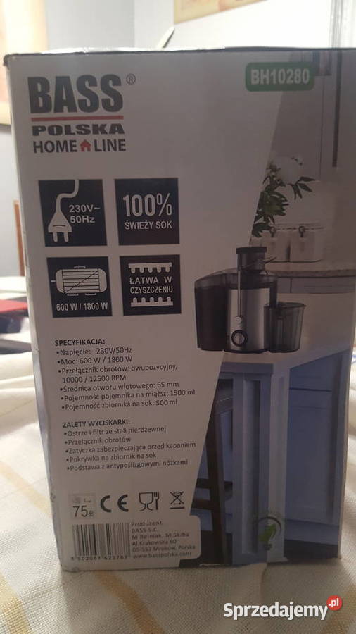 Wyciskarka do soków sokowirówka Warszawa