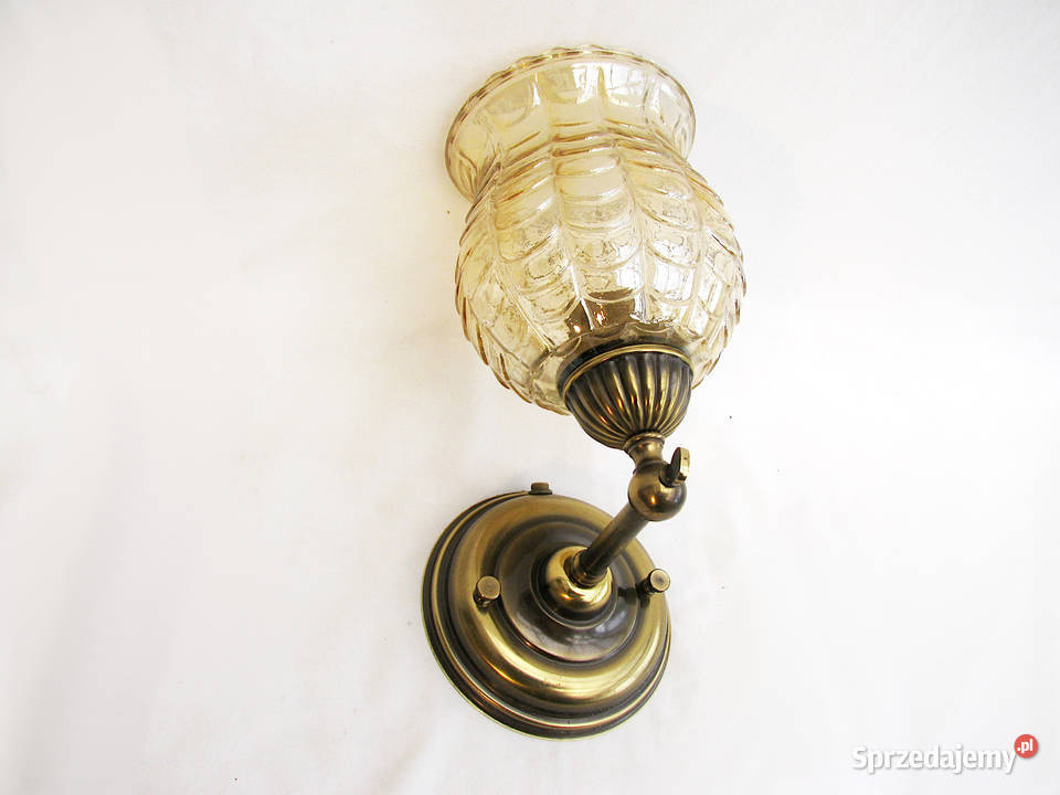 Piękny kinkiet stylowy mosiądz II Lampy Szczecinek