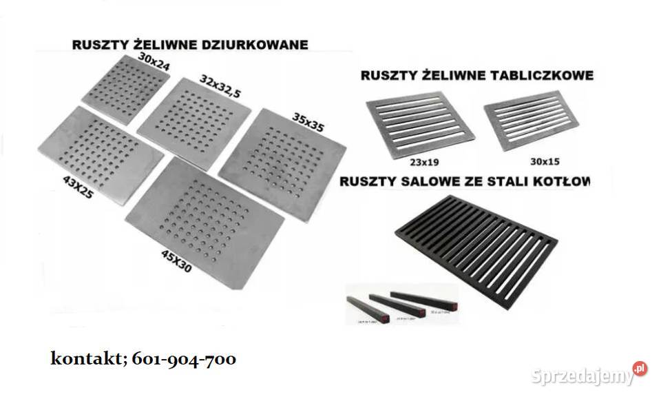ruszt ŻELIWNY DZIURKOWANY do kominka pieca 22x22 Skawina