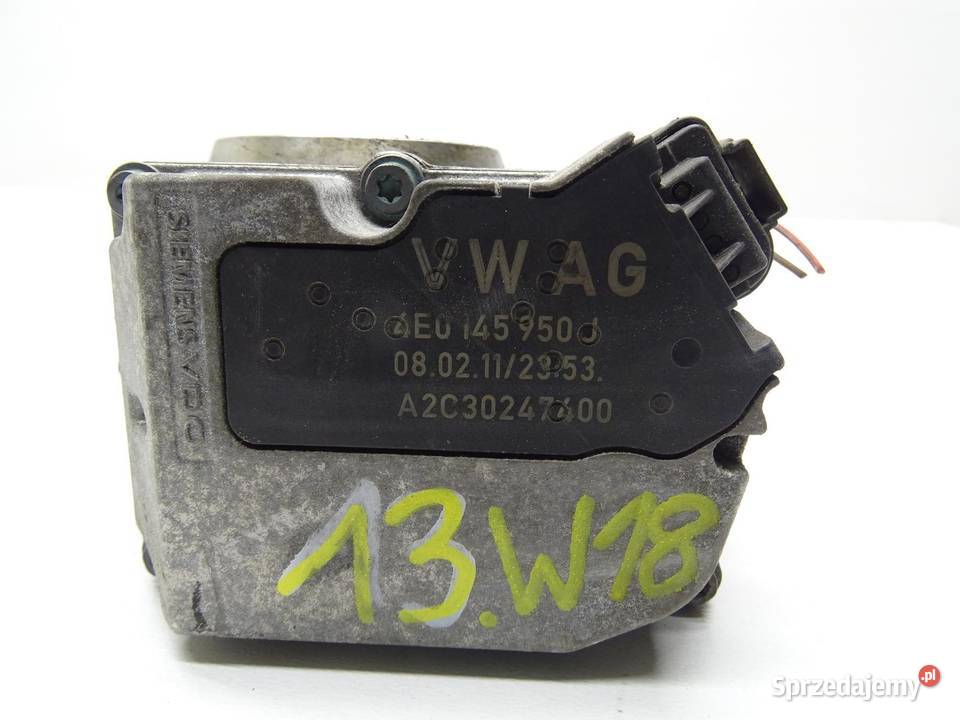 PRZEPUSTNICA POWIETRZA 4E0145950J 4E0145950J 30 Przepustnice Części samochodowe sprzedam