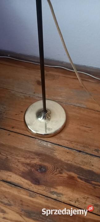 Mosiężna lampa podłogowa z ruchomym ramieniam 2 Antyki Skierniewice