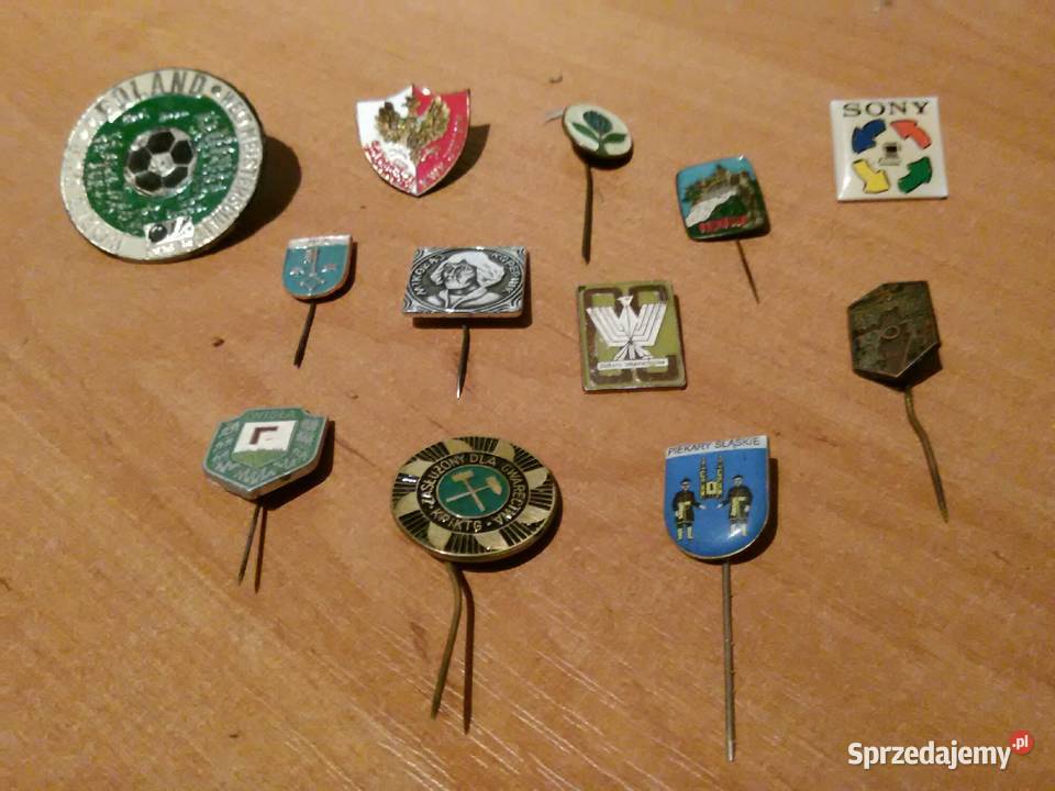 Przypinki PRL starocie śląskie Piekary Śląskie