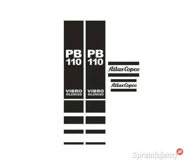 Naklejki naklejka oklejenie ATLAS COPCO PB 110 mazowieckie Janików