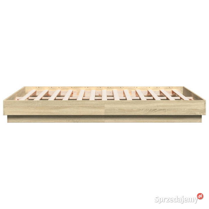 Rama łóżka z oświetleniem LED dąb sonoma 160x200 Warszawa