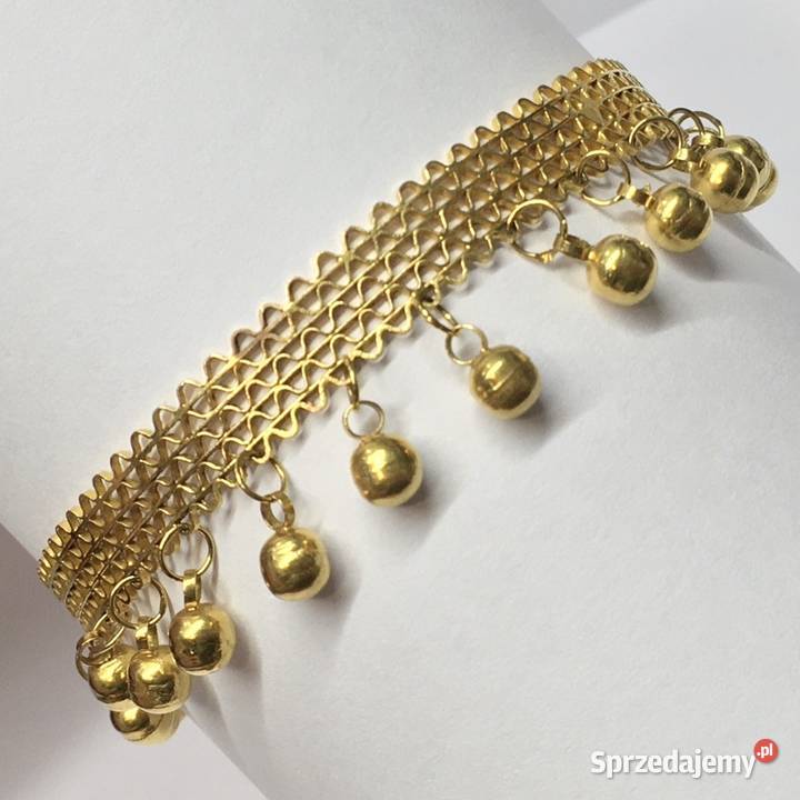 Złota BRANOSLETKA damska 750 18K siatkowa Warszawa sprzedam