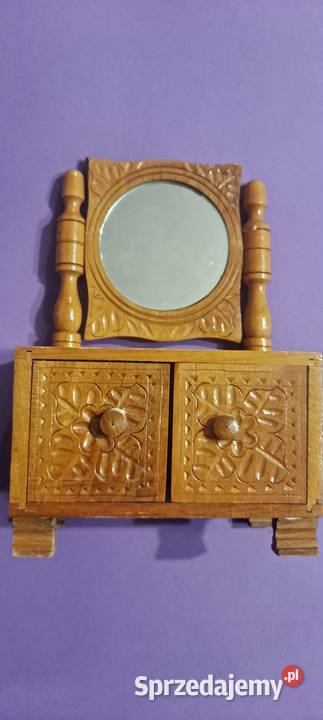 Komoda vintage drewno lustro MINI małopolskie