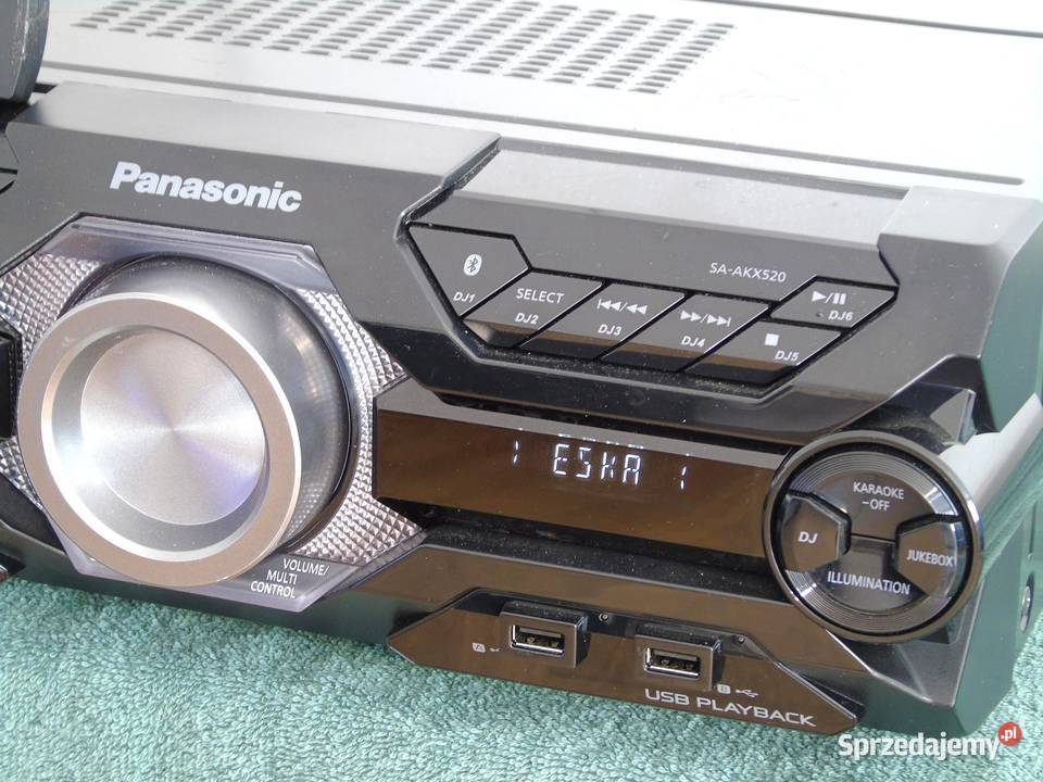 Wieża Panasonic SAAKX520 pilot radio RDS USB mp3 Jasło